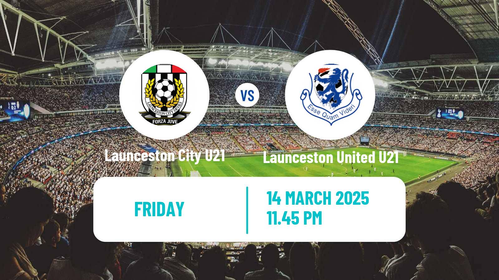 Soccer Australian Tasmania Northern Championship Launceston City U21 - Launceston United U21