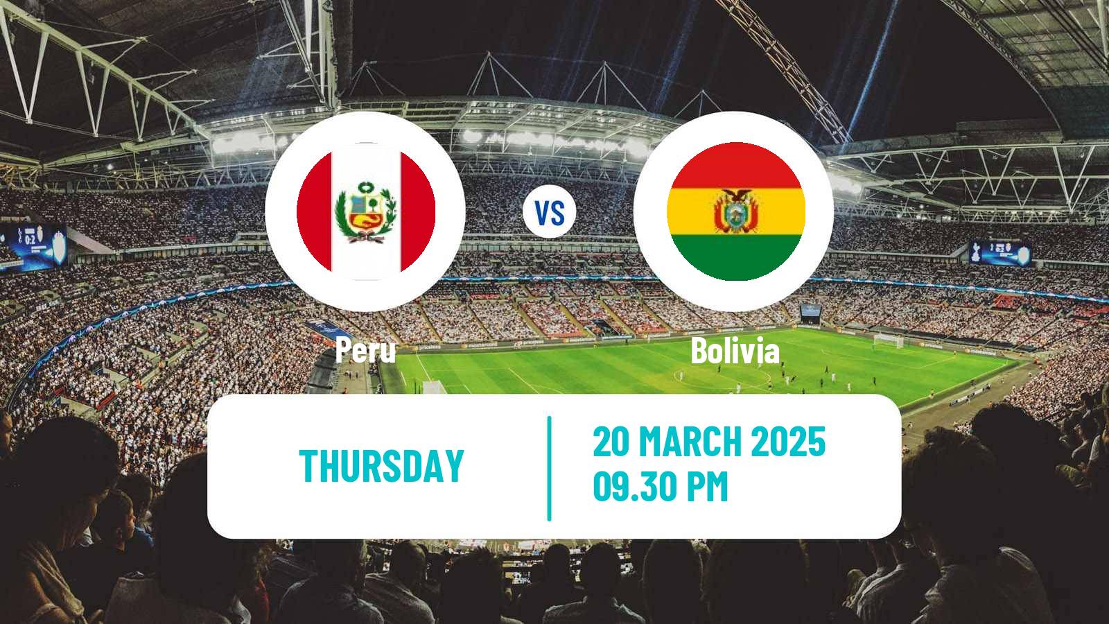 Soccer FIFA World Cup Peru - Bolivia