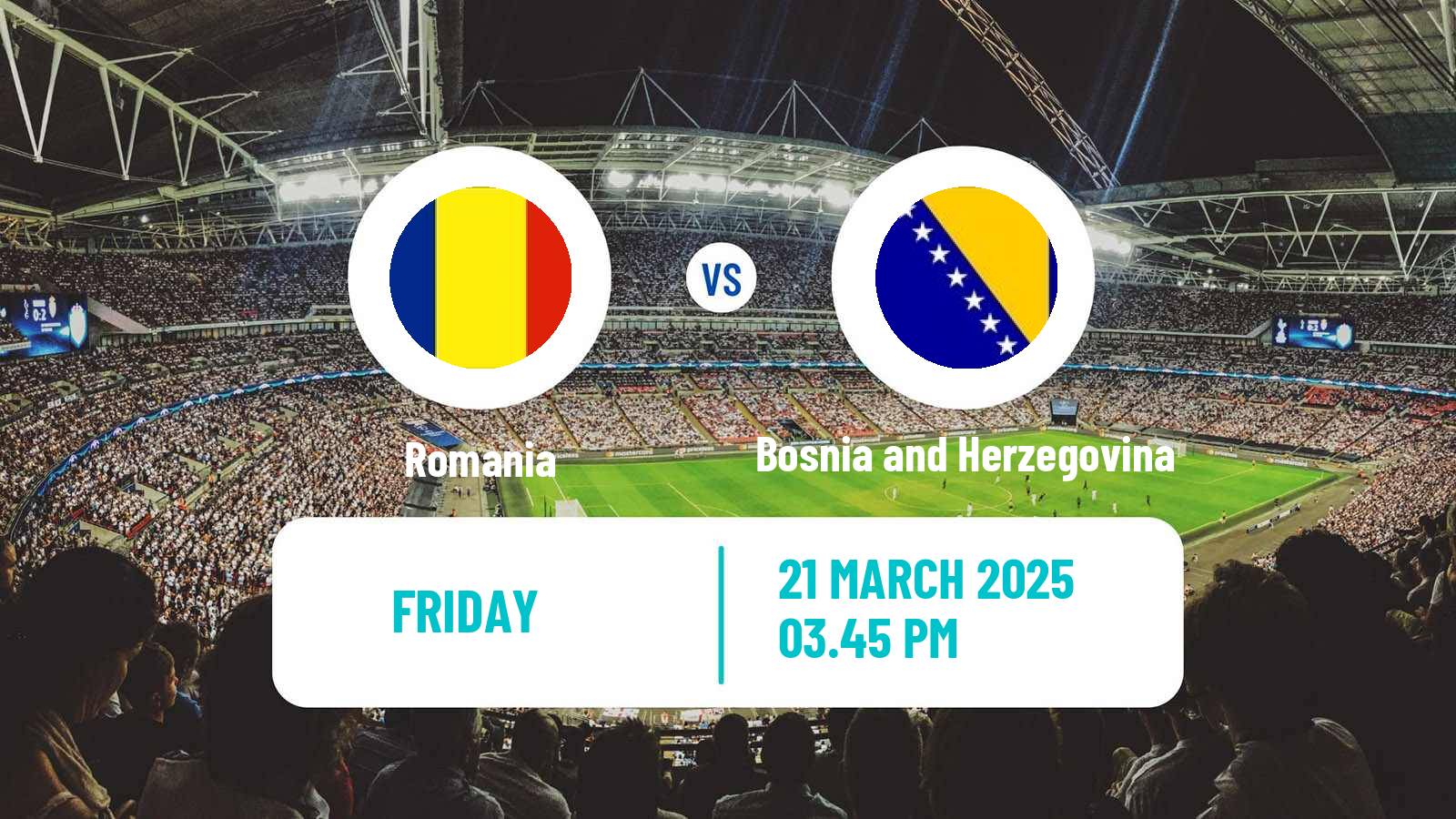 Soccer FIFA World Cup Romania - Bosnia and Herzegovina