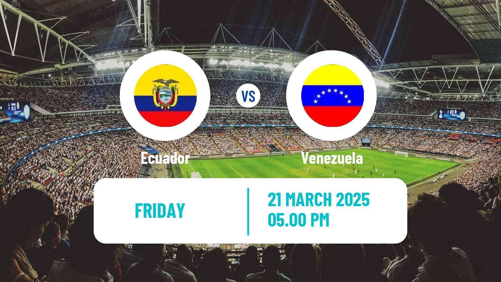 Soccer FIFA World Cup Ecuador - Venezuela