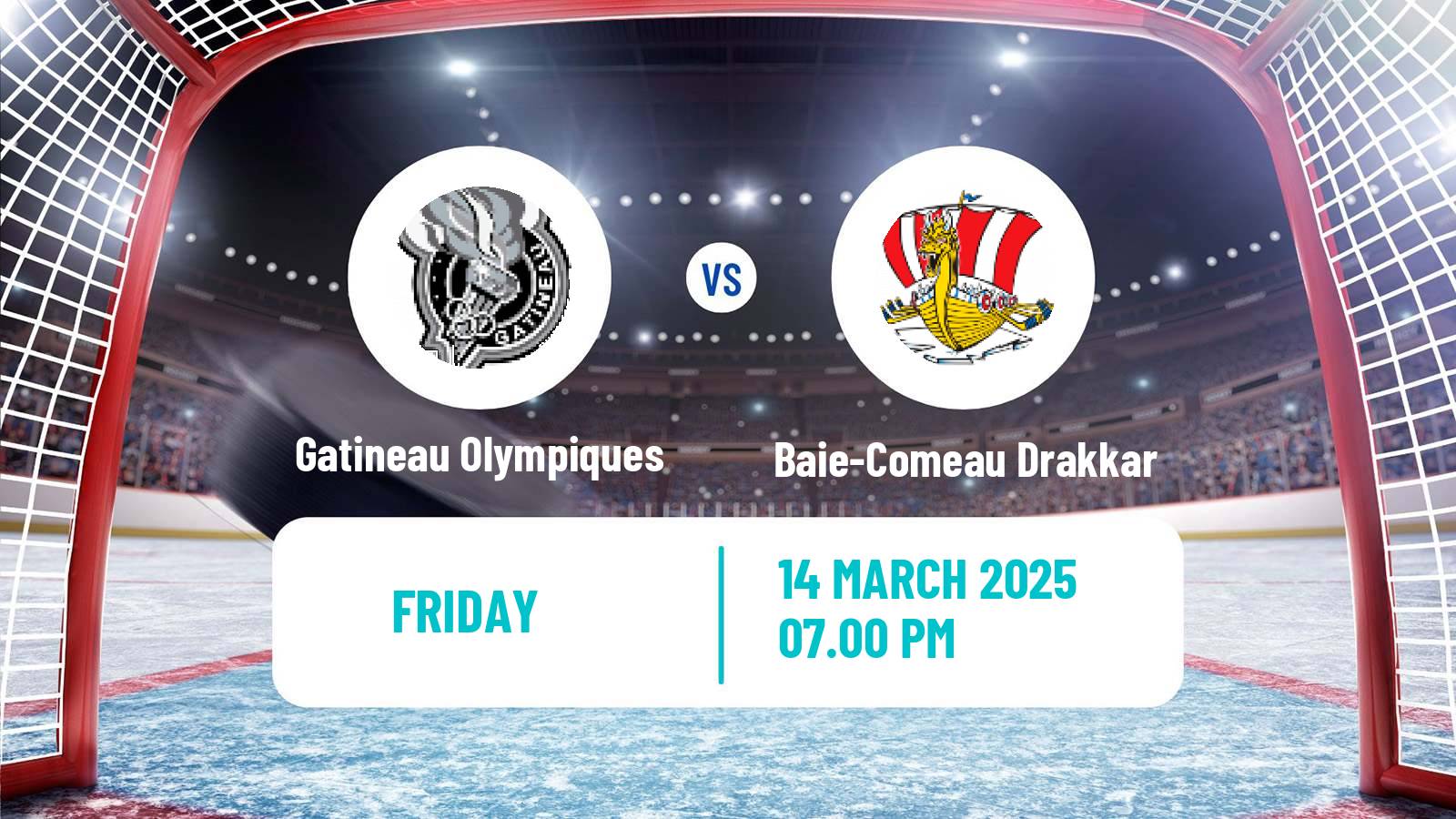 Hockey QMJHL Gatineau Olympiques - Baie-Comeau Drakkar
