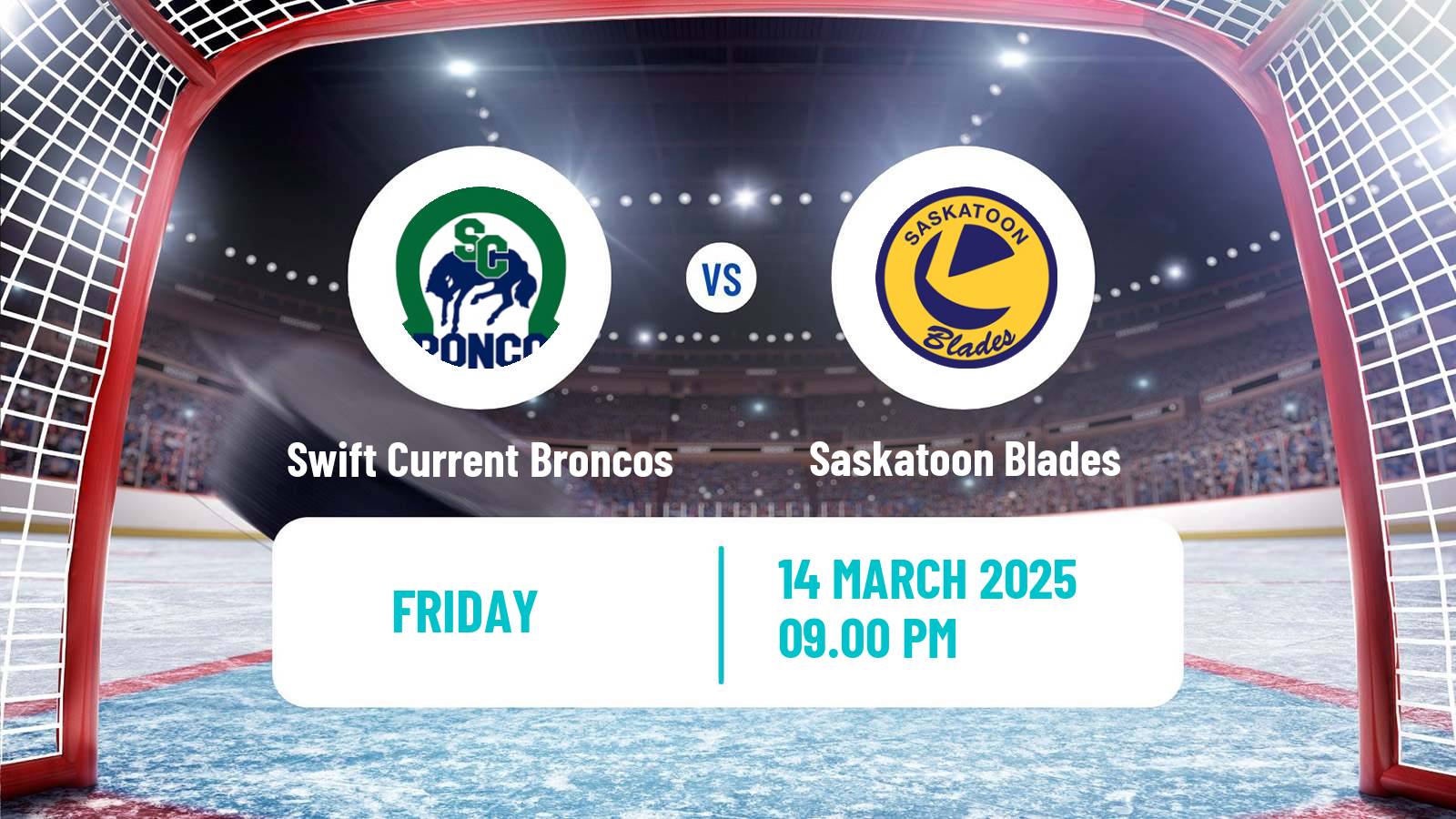 Hockey WHL Swift Current Broncos - Saskatoon Blades