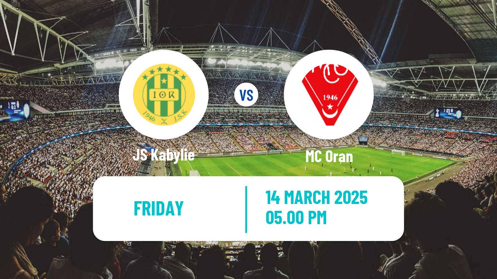 Soccer Algerian Ligue 1 Kabylie - Oran
