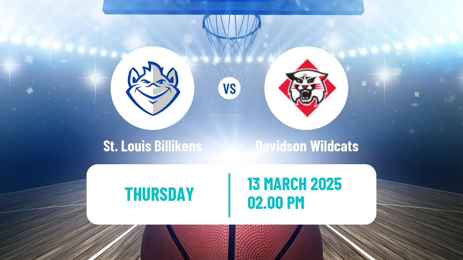 Basketball NCAA College Basketball St. Louis Billikens - Davidson Wildcats
