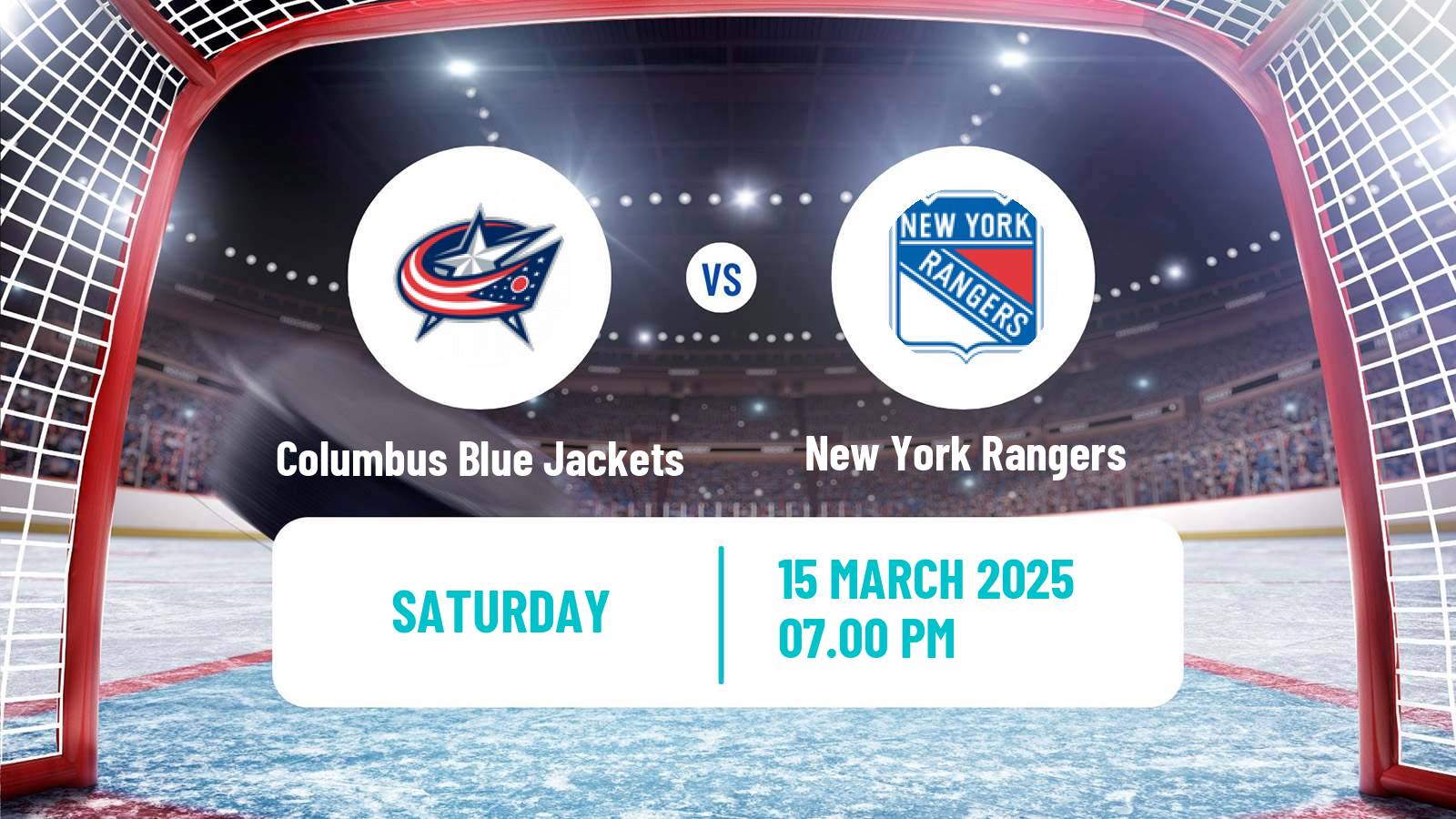 Hockey NHL Columbus Blue Jackets - New York Rangers