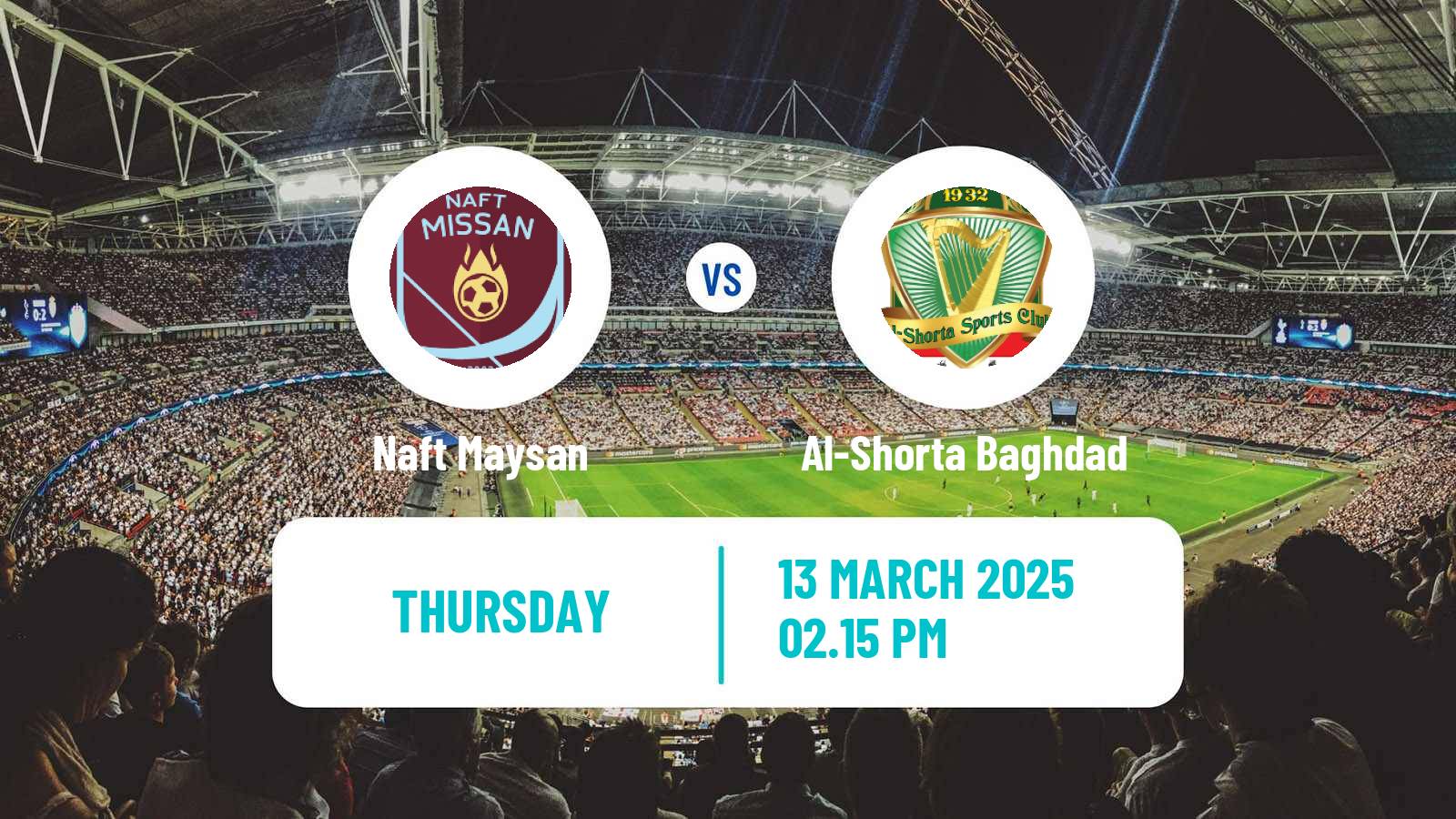 Soccer Iraqi Premier League Naft Maysan - Al-Shorta Baghdad