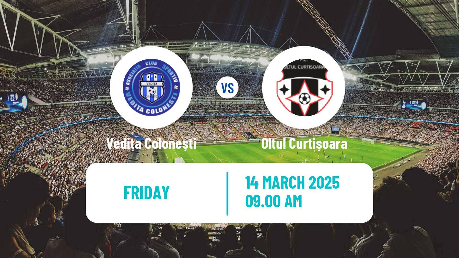 Soccer Romanian Liga 3 - Seria 4 Vedița Colonești - Oltul Curtișoara