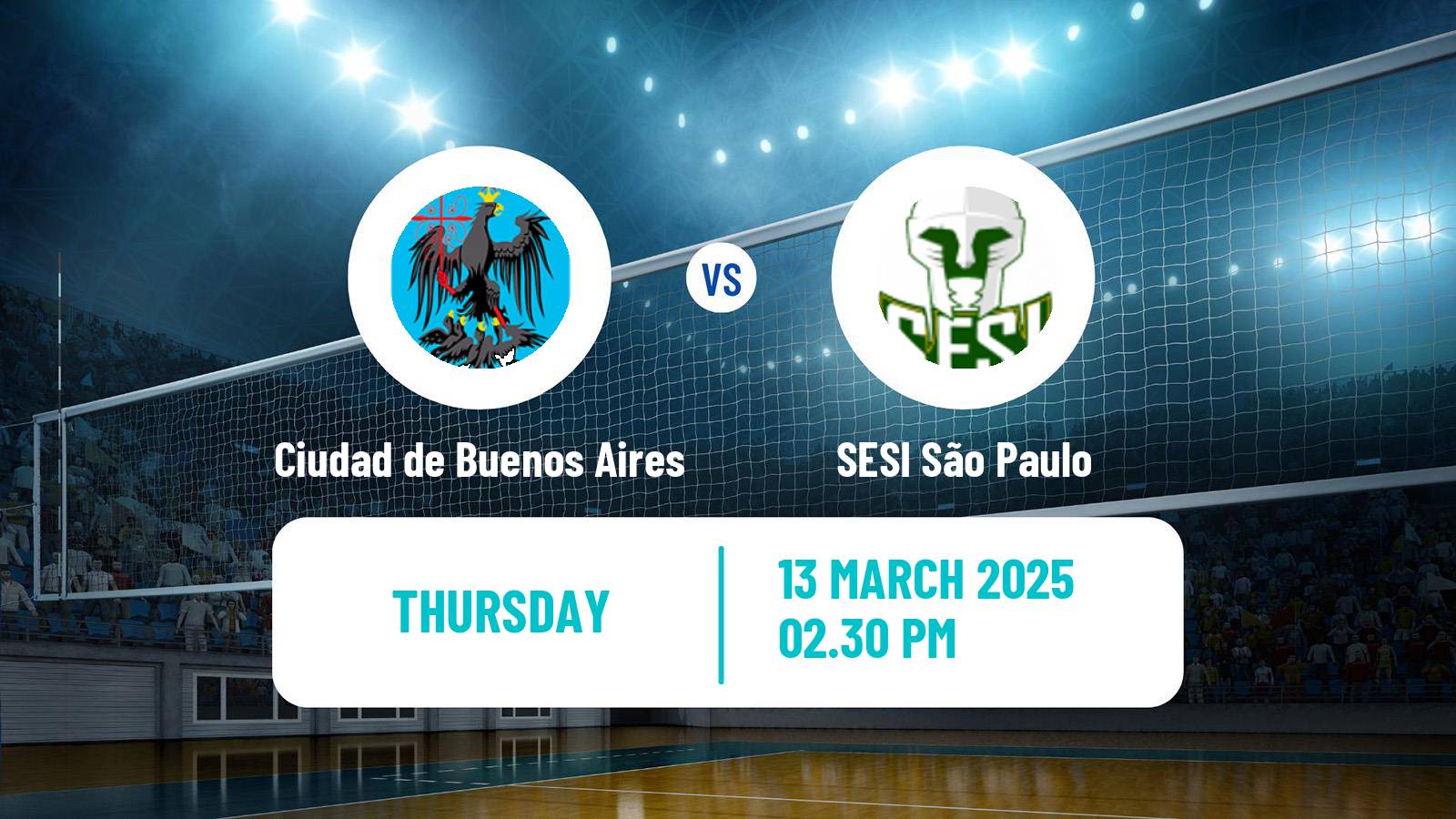 Volleyball South American Club Championship Volleyball Ciudad de Buenos Aires - SESI São Paulo