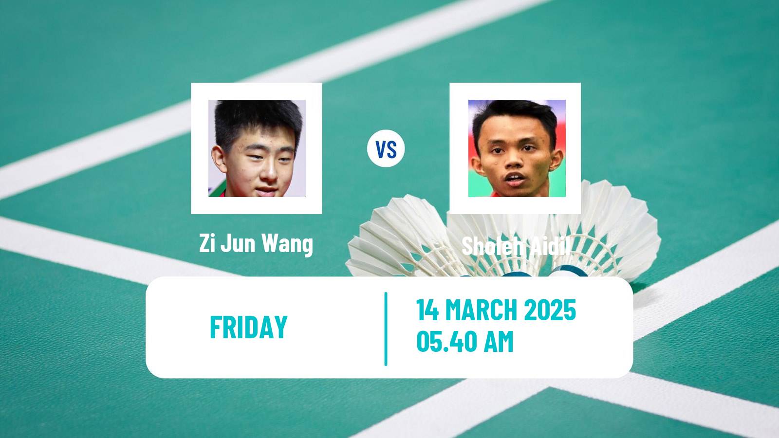 Badminton BWF World Tour China Masters Men Zi Jun Wang - Sholeh Aidil