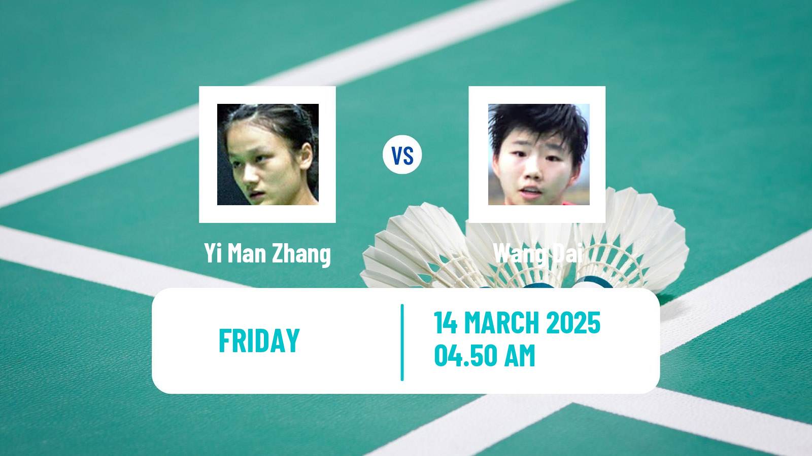 Badminton BWF World Tour China Masters Women Yi Man Zhang - Wang Dai