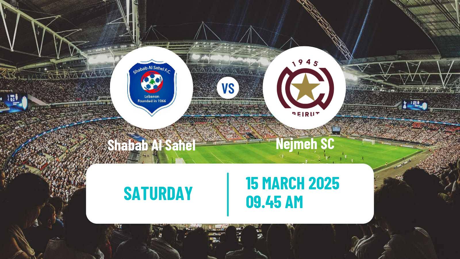 Soccer Lebanese Premier League Shabab Al Sahel - Nejmeh