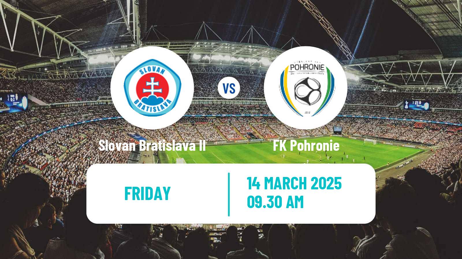 Football Slovak 2 Liga Slovan Bratislava II - Pohronie