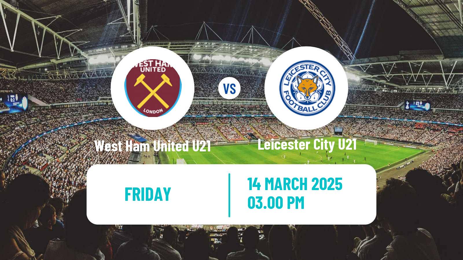 Soccer English Premier League 2 West Ham United U21 - Leicester City U21