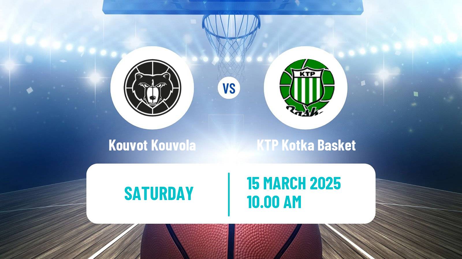 Basketball Finnish Korisliiga Kouvot Kouvola - KTP Kotka Basket