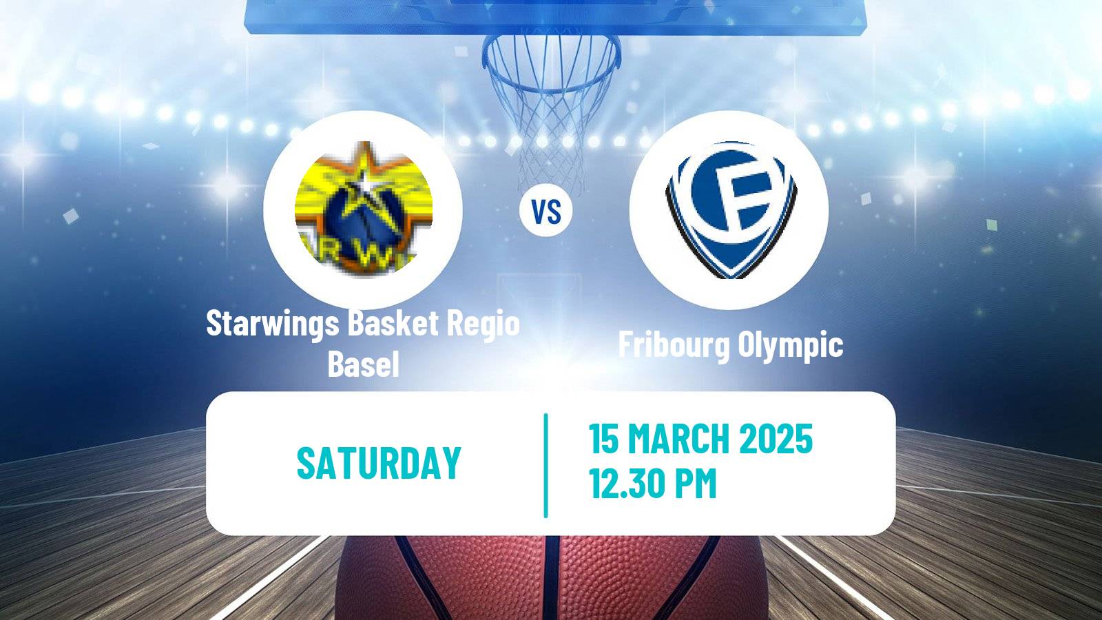Basketball Swiss SB League Basketball Starwings Basket Regio Basel - Fribourg Olympic