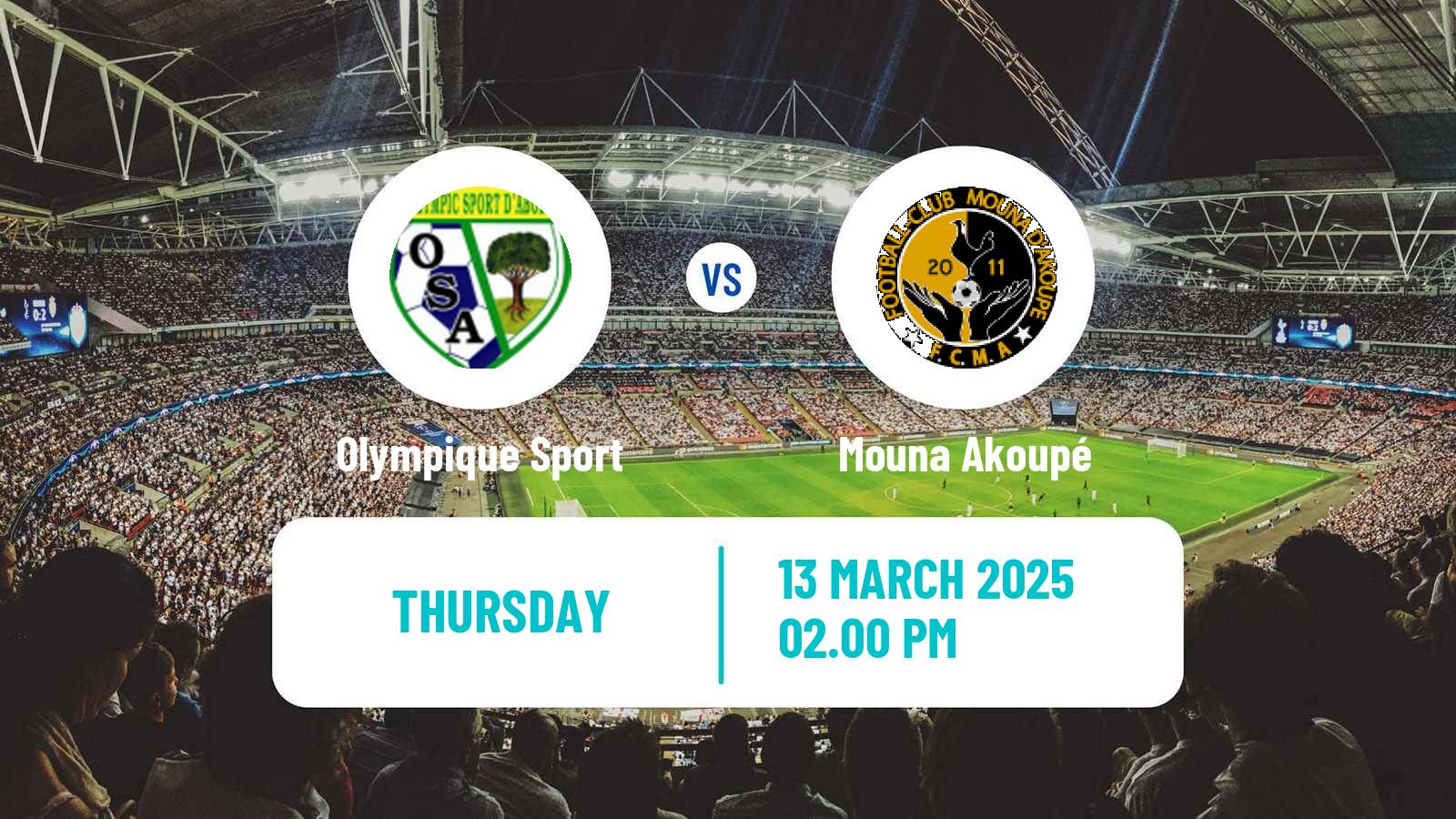 Soccer Cote d`Ivoire Ligue 1 Olympique Sport - Mouna Akoupé
