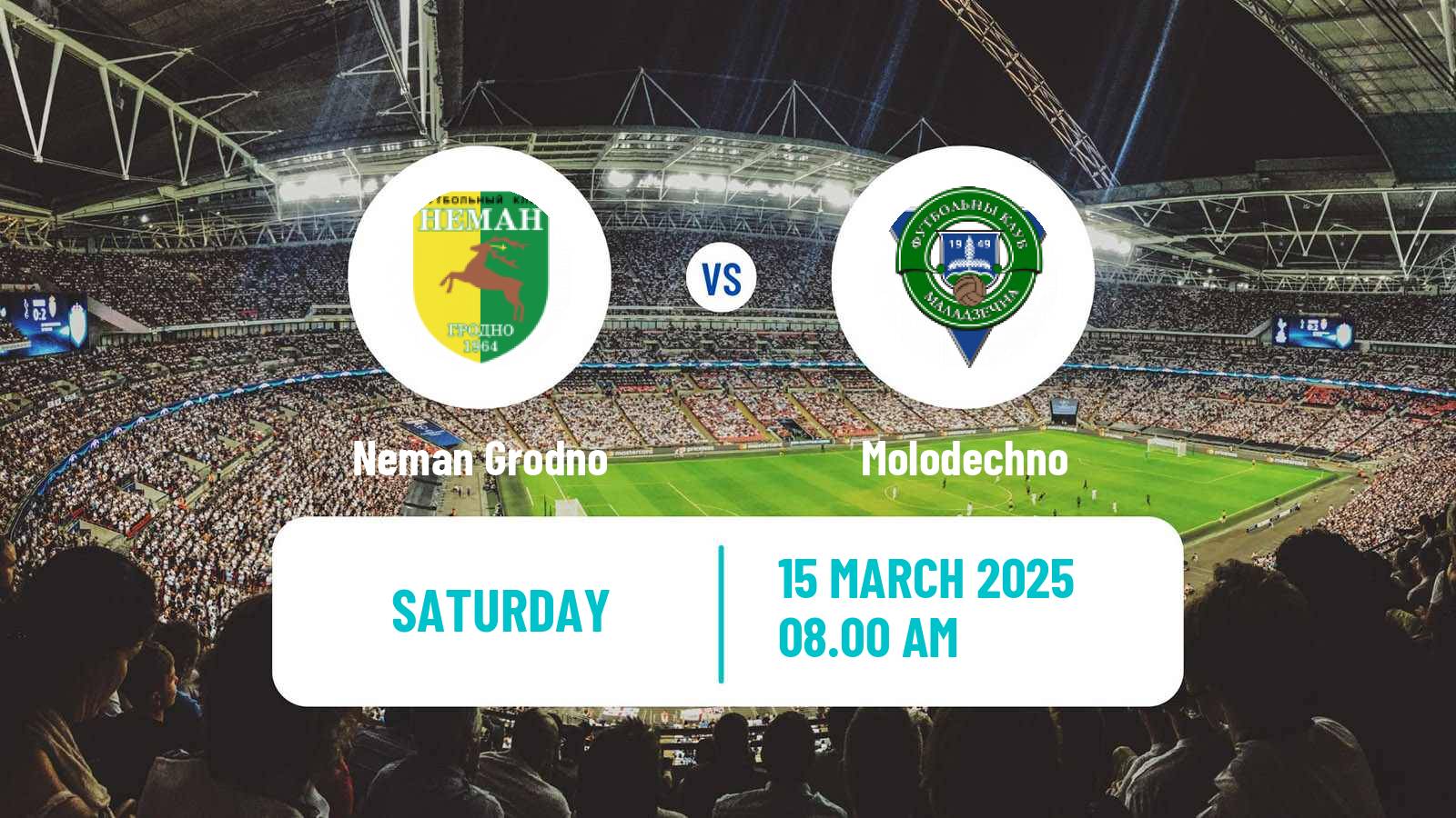 Soccer Belarusian Vysshaya Liga Neman Grodno - Molodechno