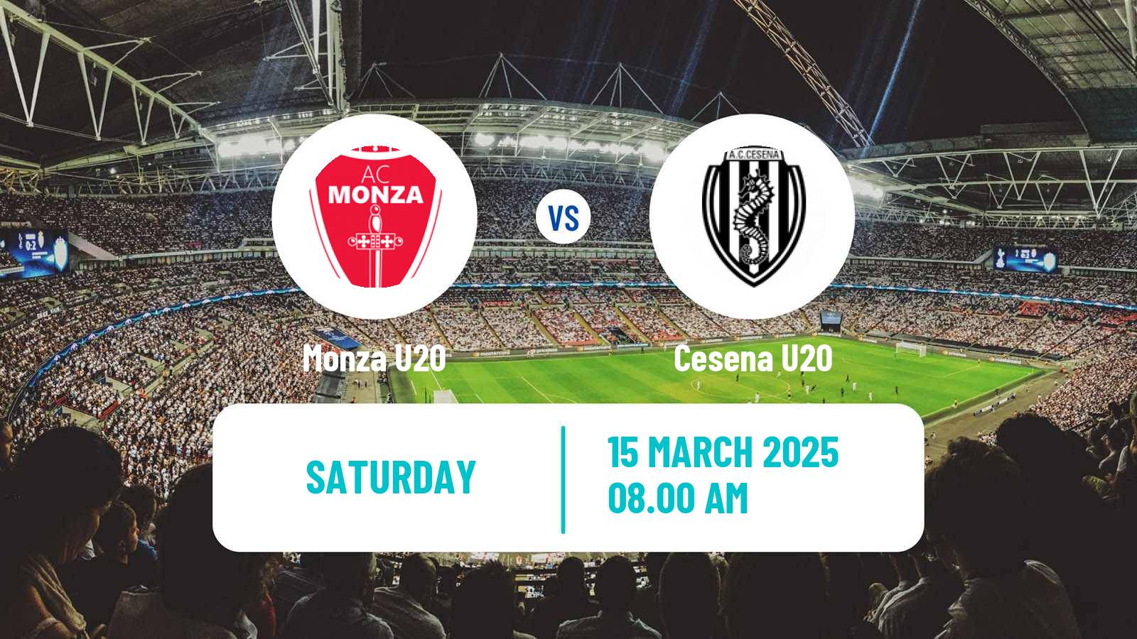 Soccer Italian Primavera 1 Monza U20 - Cesena U20