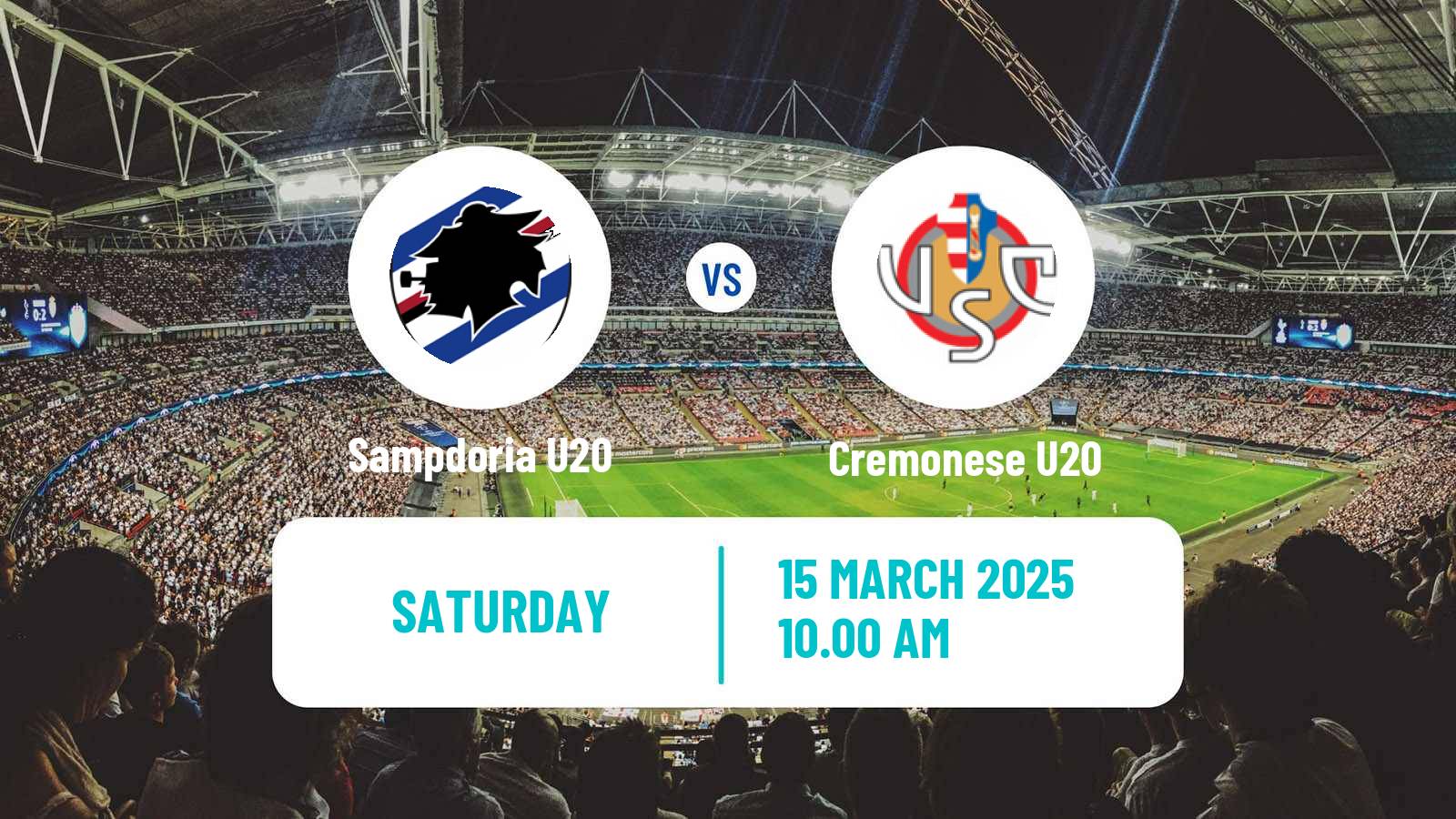Soccer Italian Primavera 1 Sampdoria U20 - Cremonese U20