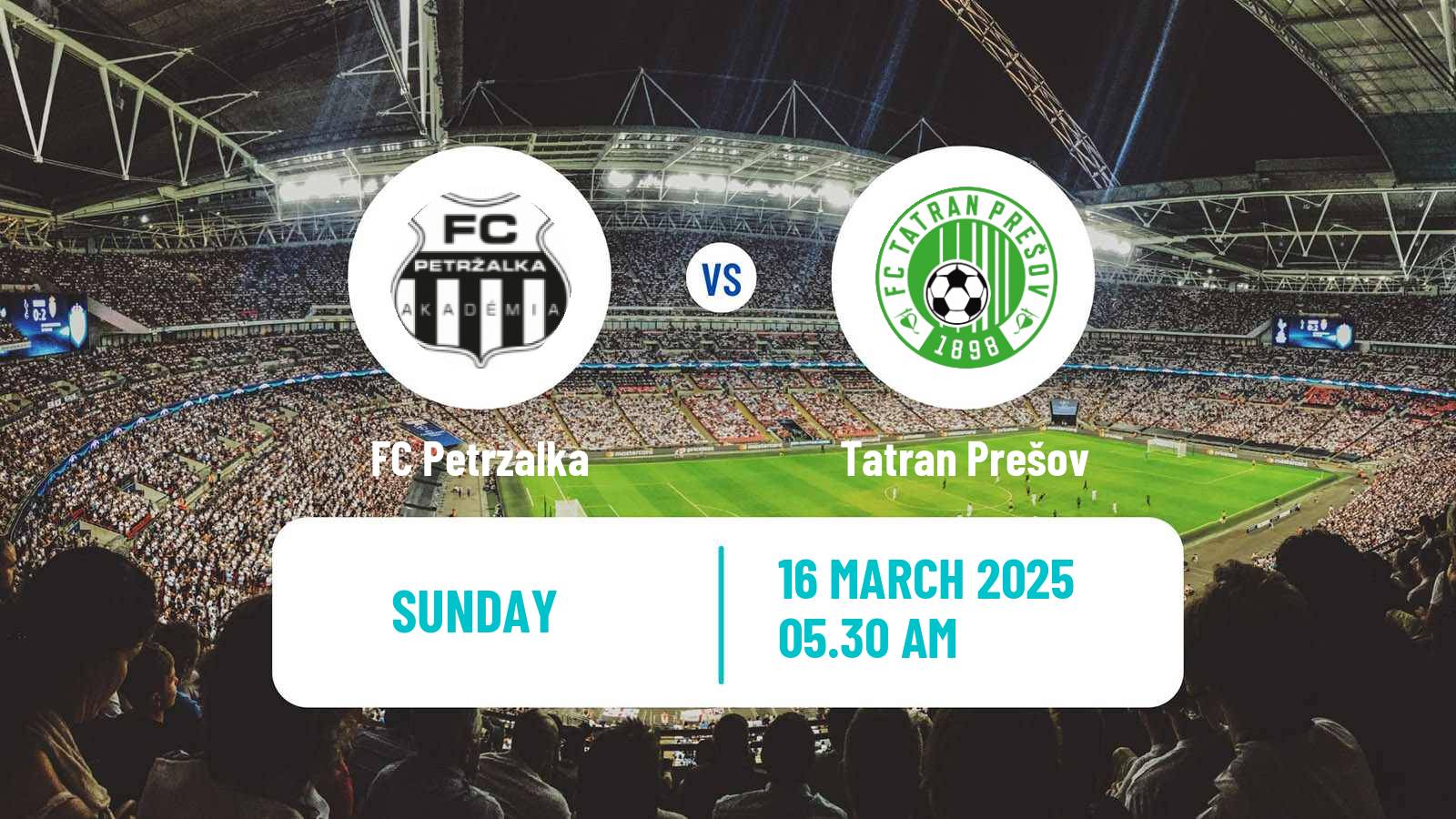 Soccer Slovak 2 Liga Petrzalka - Tatran Prešov