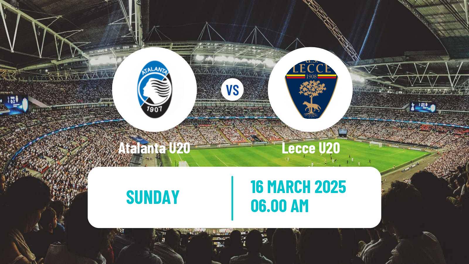 Soccer Italian Primavera 1 Atalanta U20 - Lecce U20