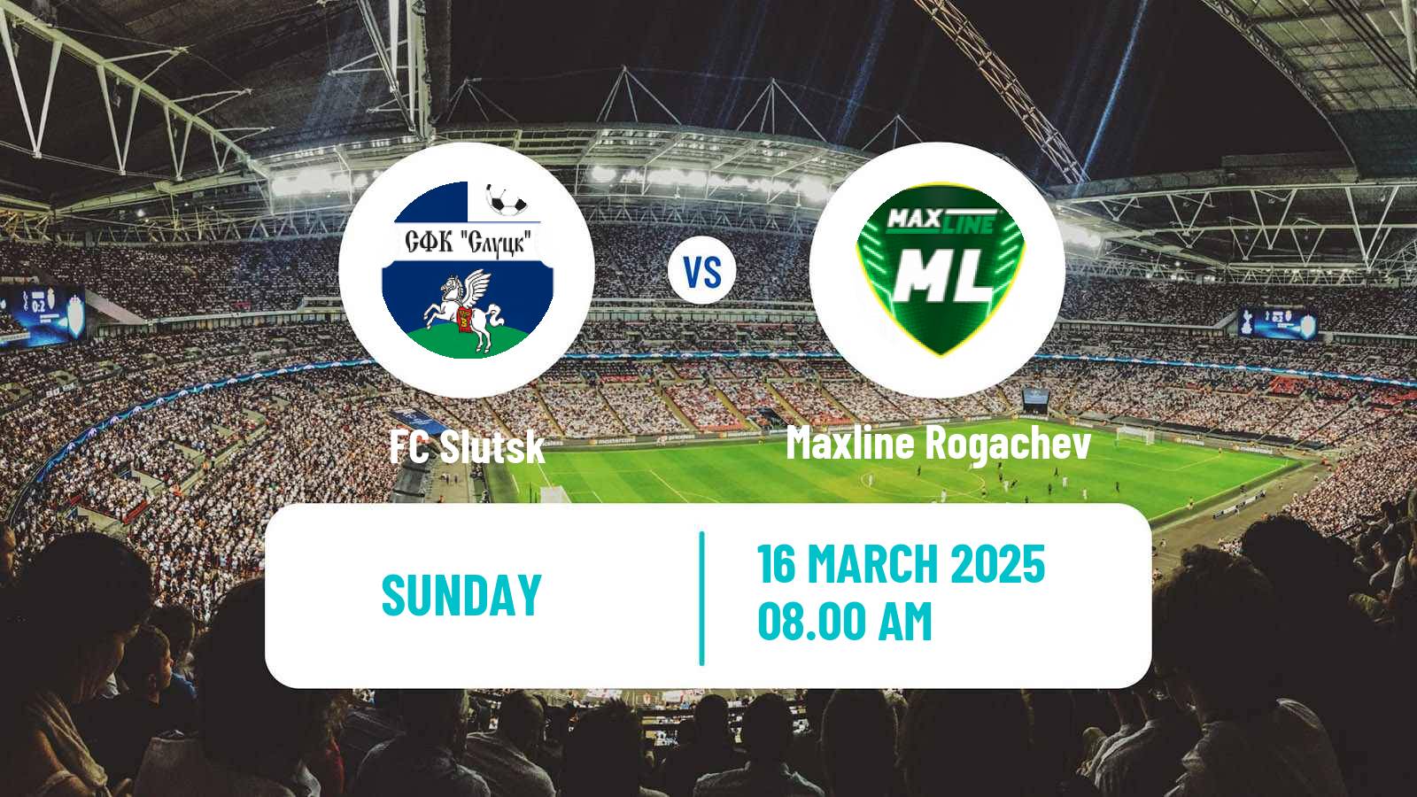 Soccer Belarusian Vysshaya Liga Slutsk - ML Vitebsk