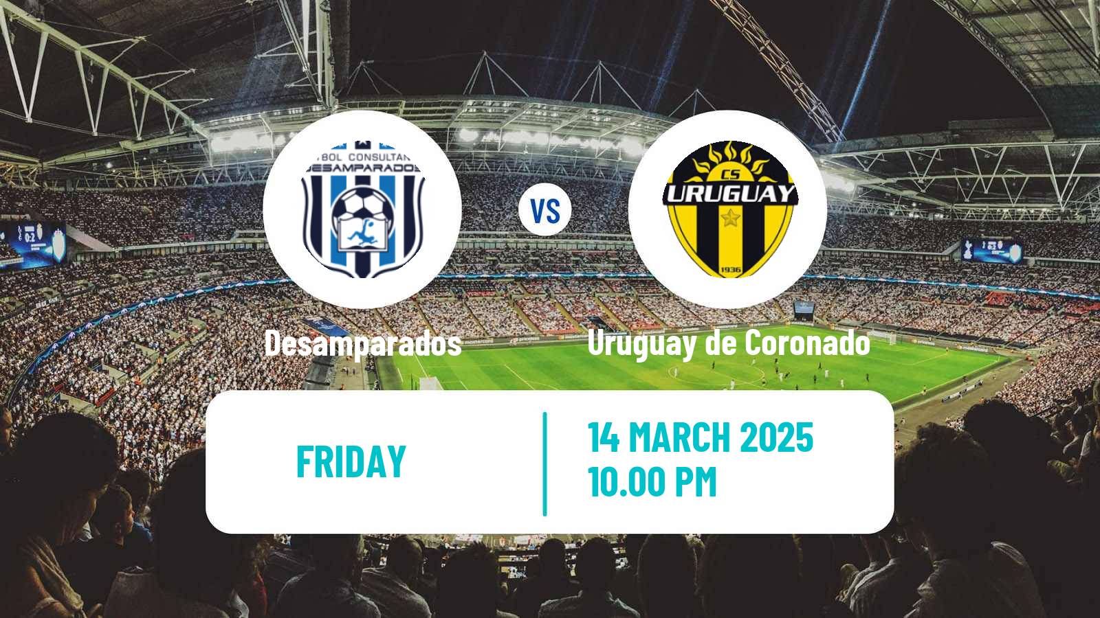 Soccer Costa Rican Liga de Ascenso Desamparados - Uruguay de Coronado