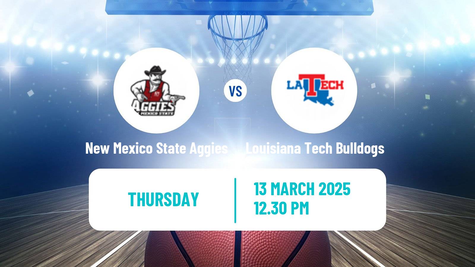 Basketball NCAA College Basketball Women New Mexico State Aggies - Louisiana Tech Bulldogs