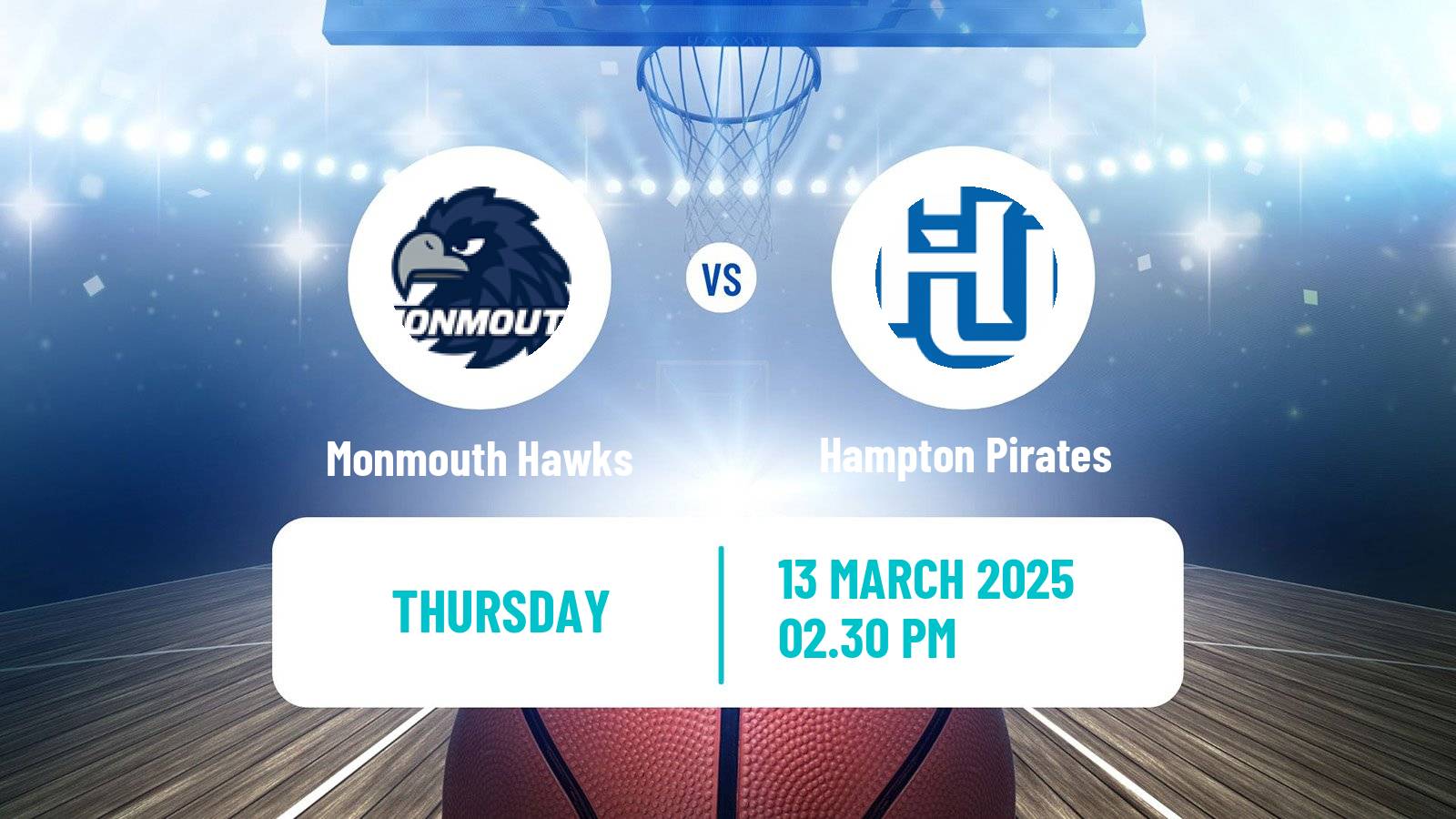 Basketball NCAA College Basketball Women Monmouth Hawks - Hampton Pirates