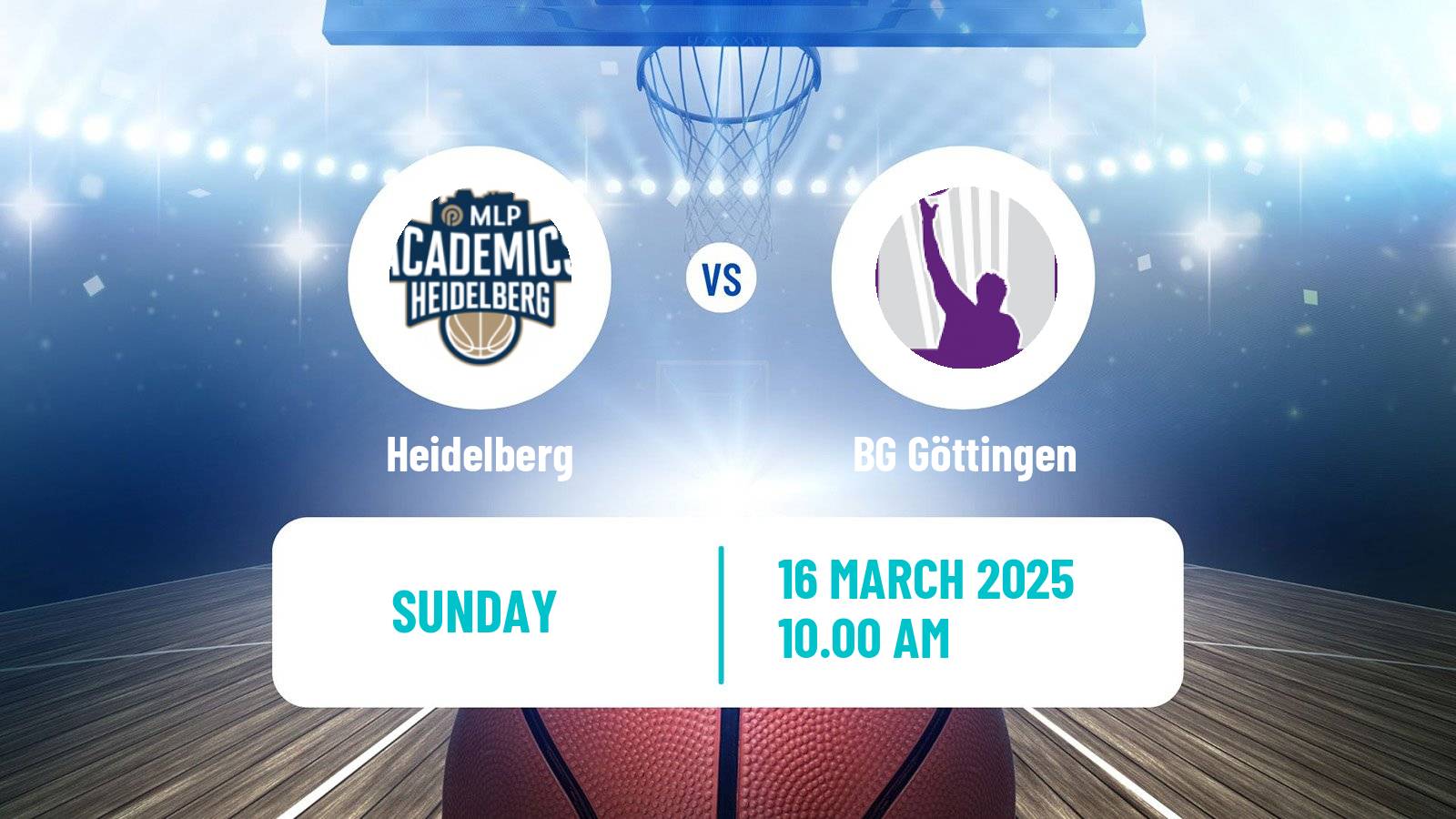 Basketball German BBL Heidelberg - BG Göttingen