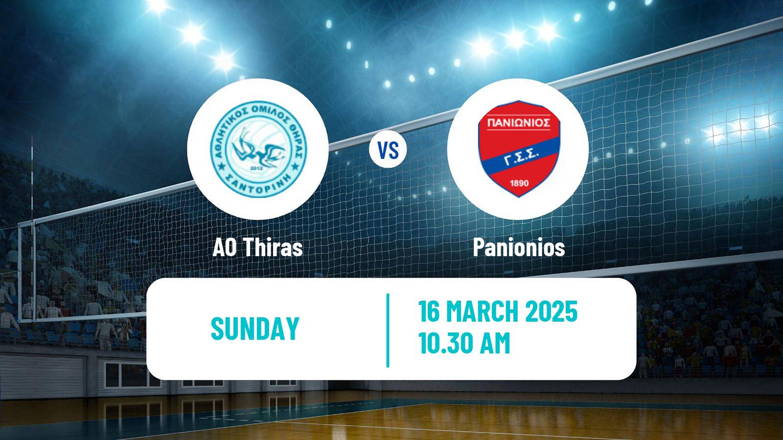 Volleyball Greek A1 Volleyball Women Thiras - Panionios