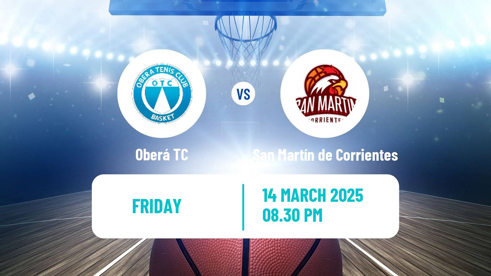 Basketball Argentinian LNB Oberá TC - San Martín de Corrientes