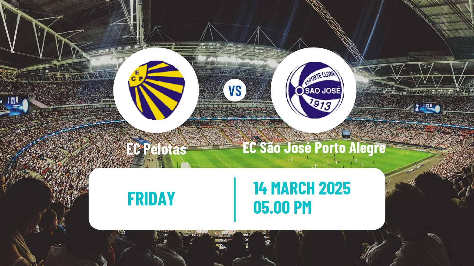 Football Brazilian Campeonato Gaucho EC Pelotas - EC São José Porto Alegre