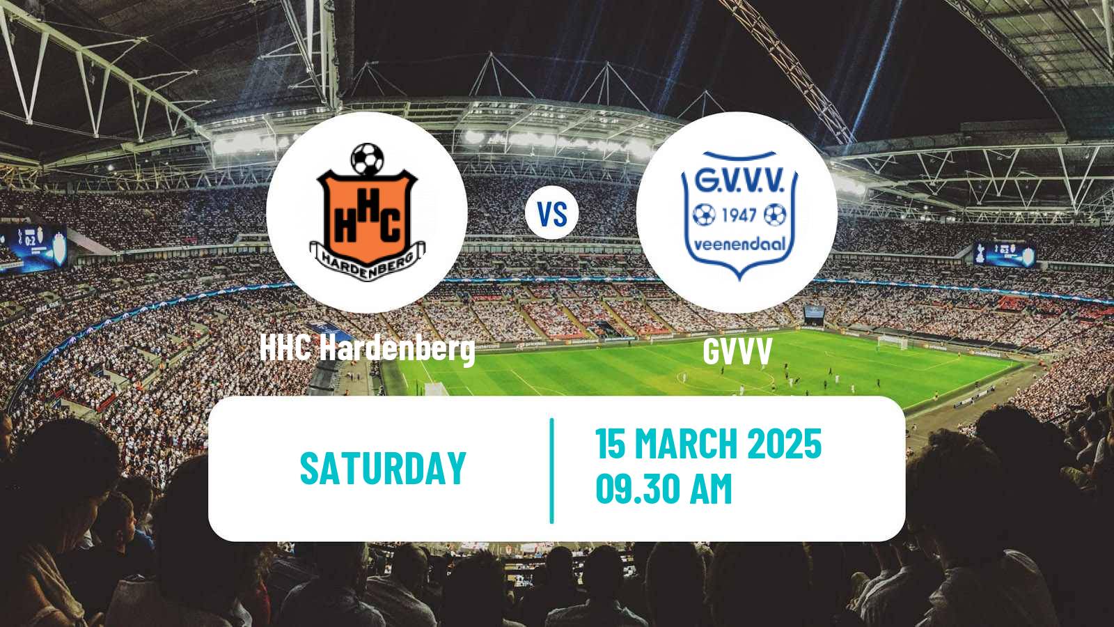 Soccer Dutch Tweede Divisie HHC Hardenberg - GVVV