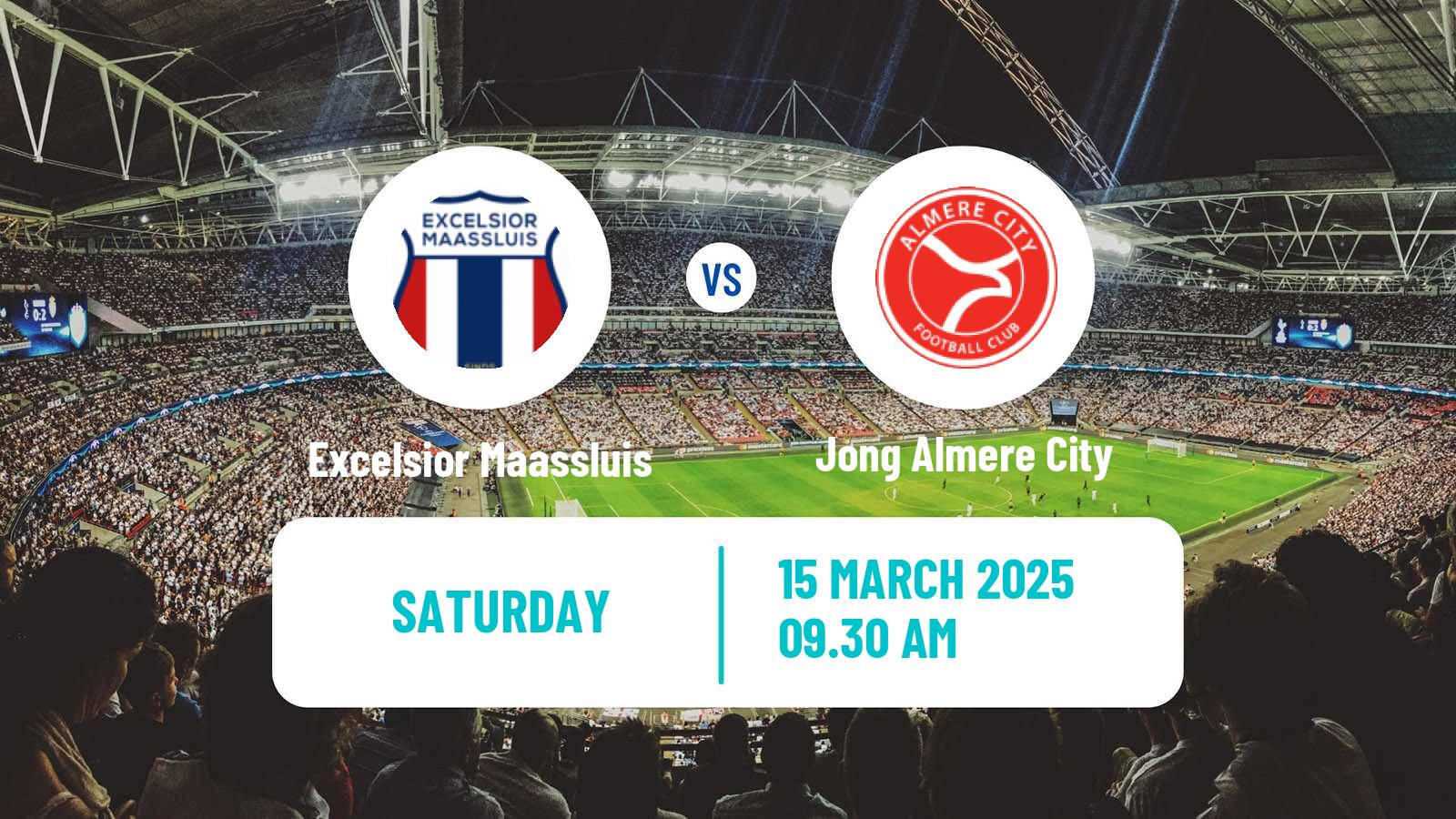 Soccer Dutch Tweede Divisie Excelsior Maassluis - Jong Almere City