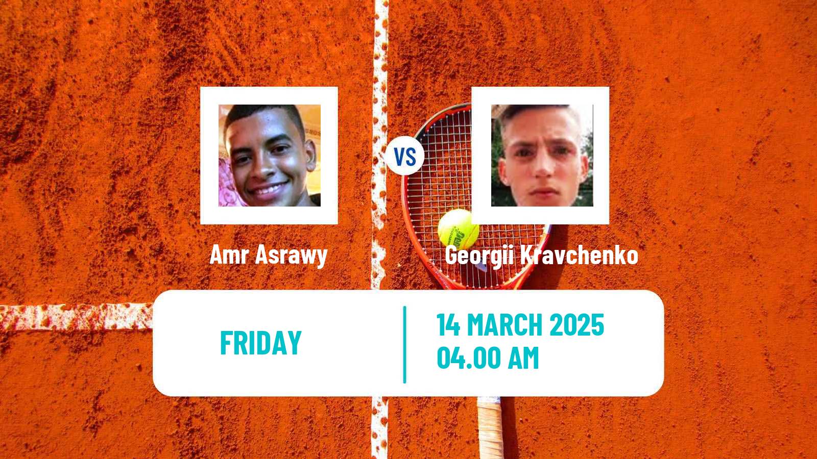 Tennis ITF M15 Sharm Elsheikh 7 Men Amr Asrawy - Georgii Kravchenko