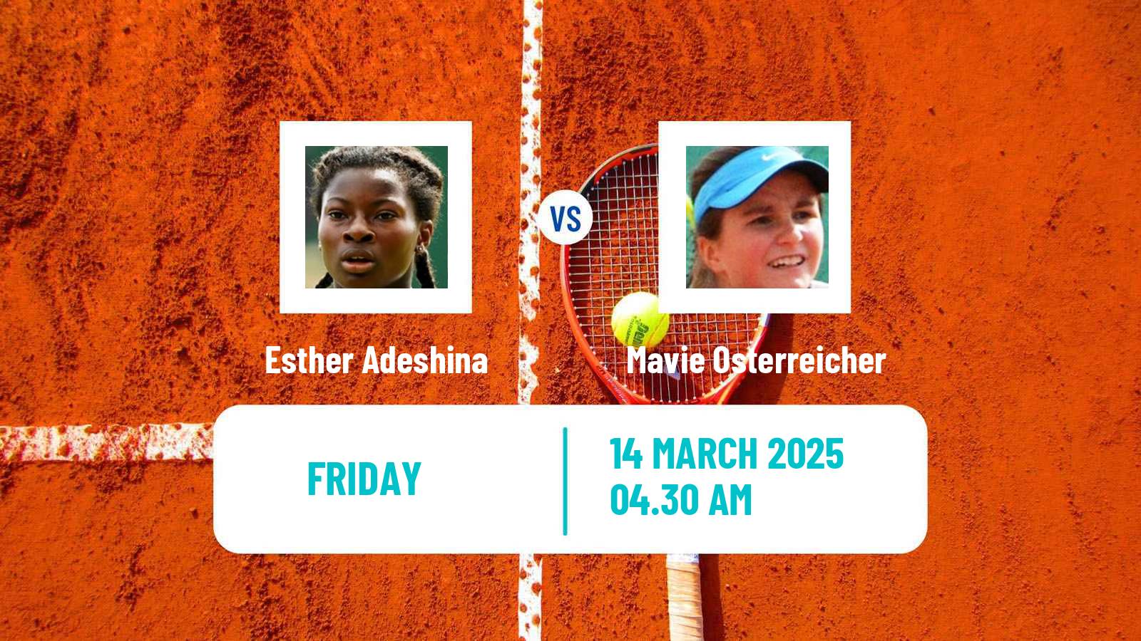 Tennis ITF W15 Monastir 10 Women Esther Adeshina - Mavie Osterreicher