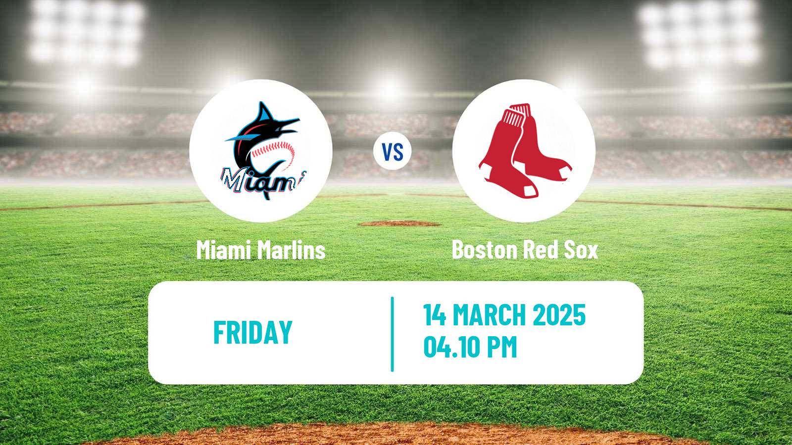 Baseball MLB Spring Training Miami Marlins - Boston Red Sox