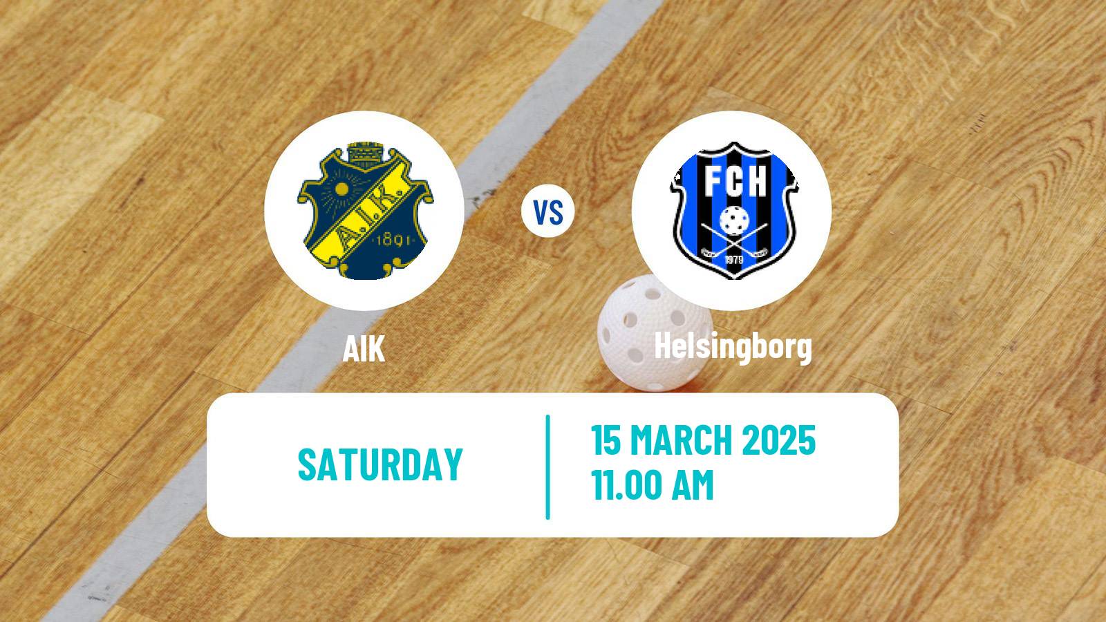 Floorball Swedish Superligan Floorball AIK - Helsingborg