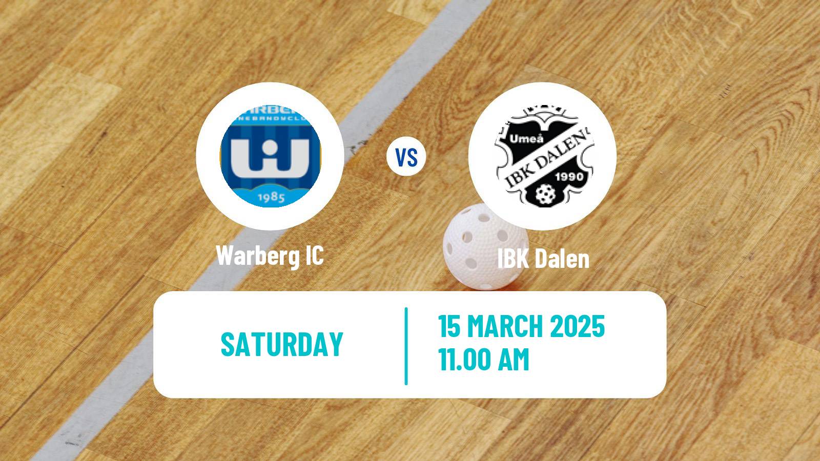 Floorball Swedish Superligan Floorball Warberg - Dalen