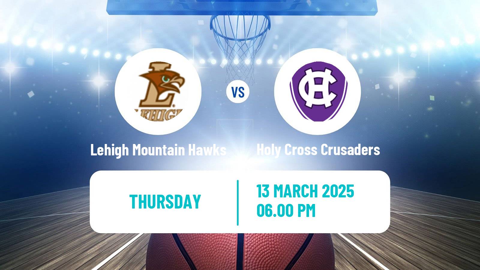 Basketball NCAA College Basketball Women Lehigh Mountain Hawks - Holy Cross Crusaders