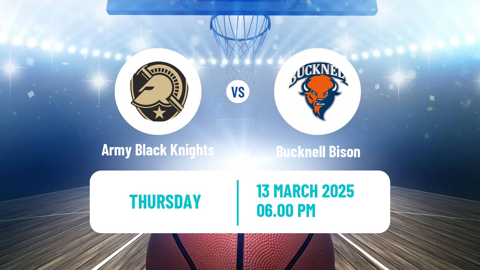 Basketball NCAA College Basketball Women Army Black Knights - Bucknell Bison