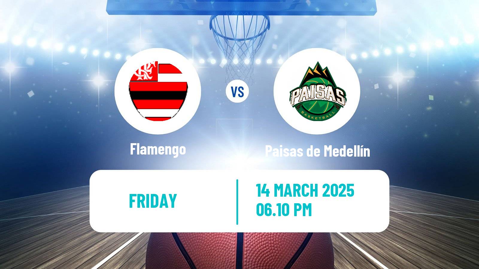 Basketball Champions League Americas Basketball Flamengo - Paisas de Medellín