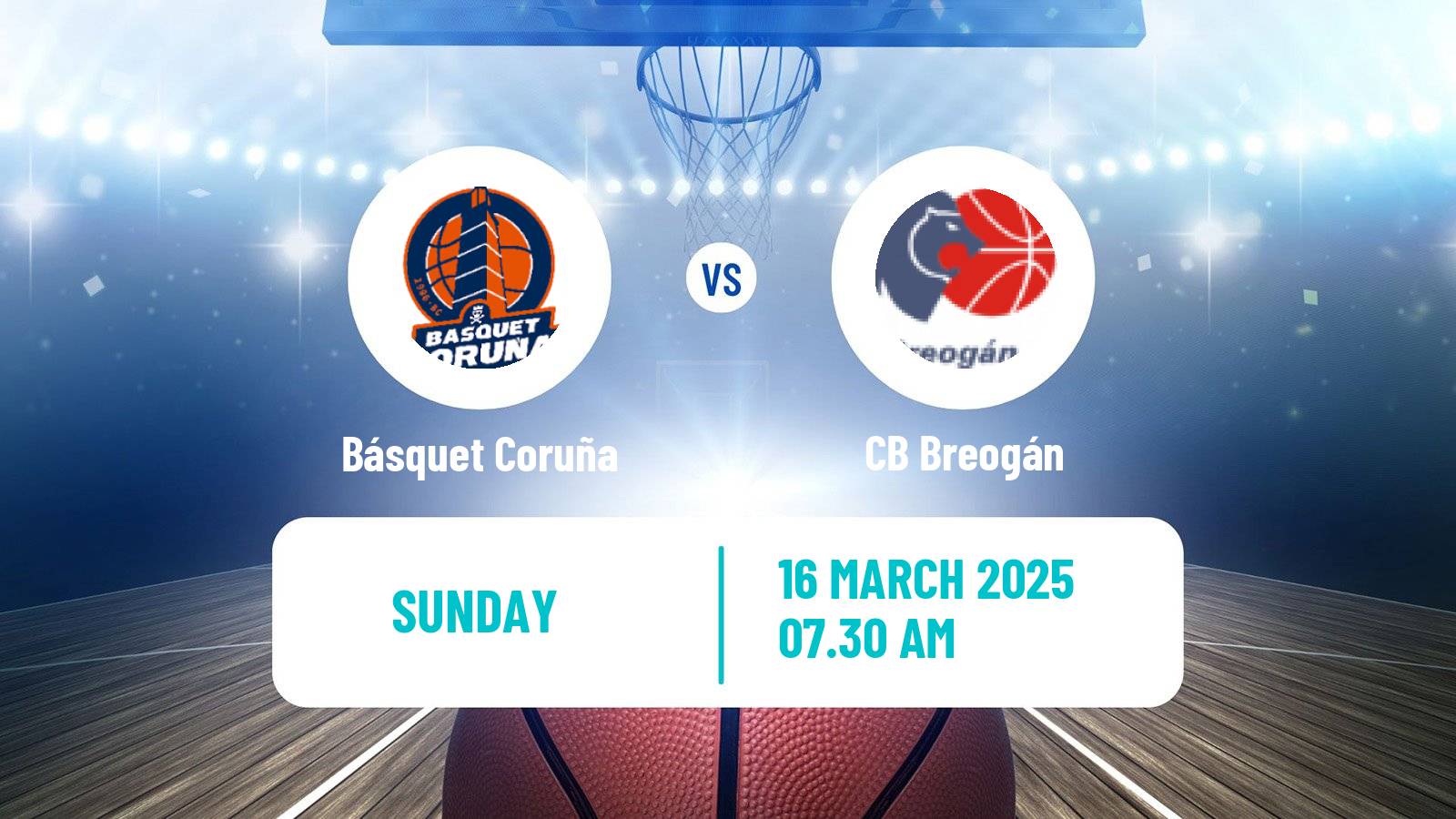 Basketball Spanish ACB League Básquet Coruña - CB Breogán