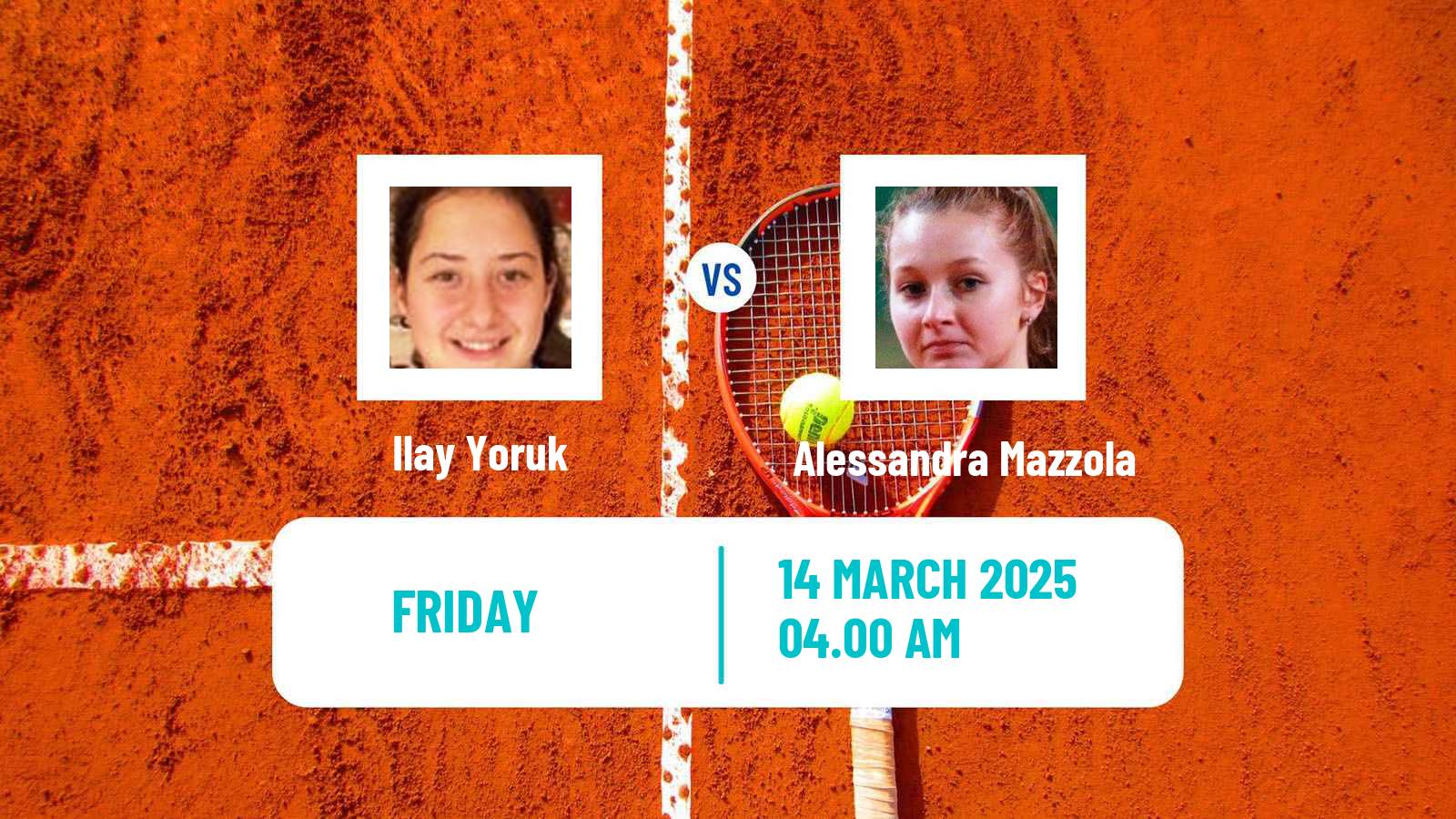 Tennis ITF W15 Antalya 7 Women Ilay Yoruk - Alessandra Mazzola