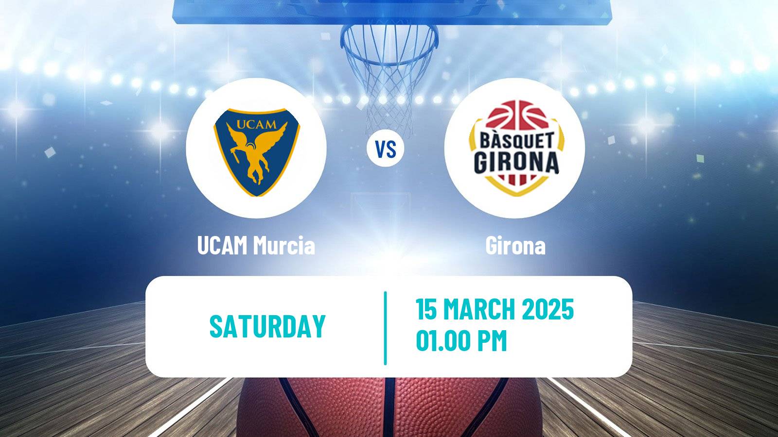 Basketball Spanish ACB League UCAM Murcia - Girona
