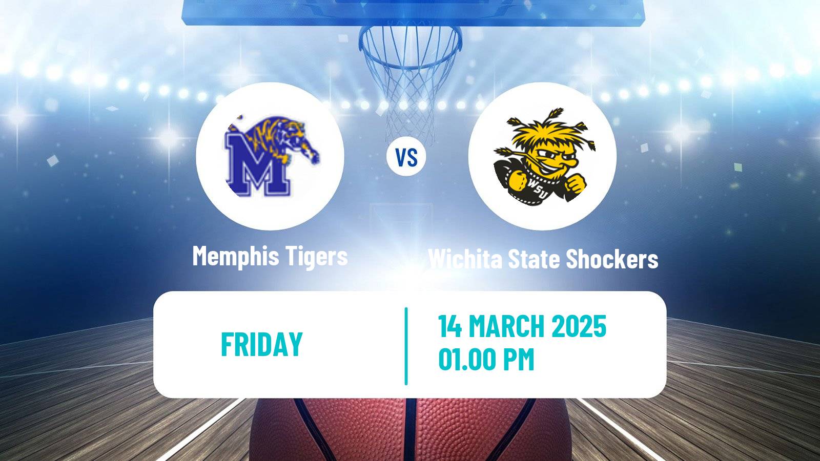 Basketball NCAA College Basketball Memphis Tigers - Wichita State Shockers