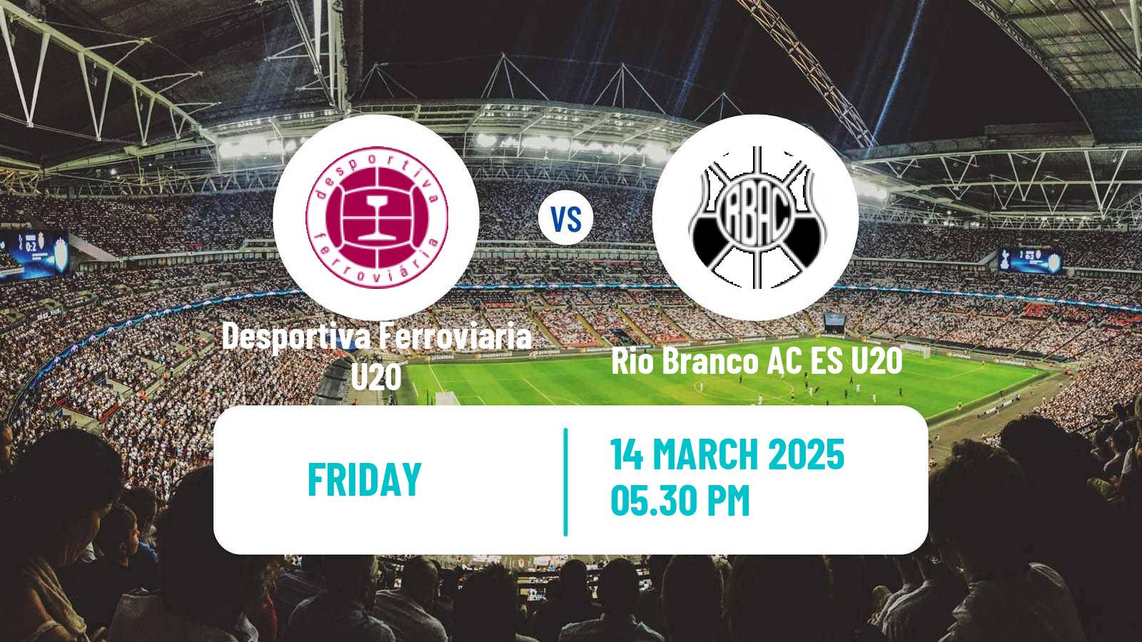 Soccer Brazilian Capixaba U20 Desportiva Ferroviaria U20 - Rio Branco AC ES U20