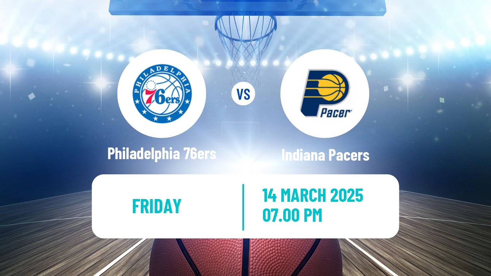 Basketball NBA Philadelphia 76ers - Indiana Pacers