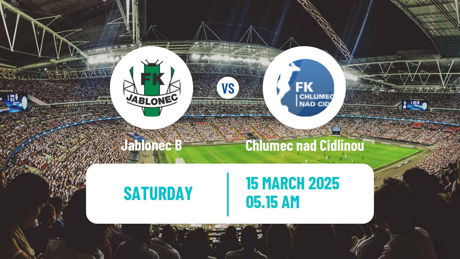 Soccer Czech CFL Group B Jablonec B - Chlumec nad Cidlinou